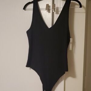 NWT AEO Black V-Neck Bodysuit